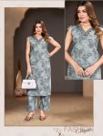Sage Green Floral Printed Cord Set